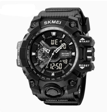 Men's Outdoor Sports Digital Watch in Camouflage and Black