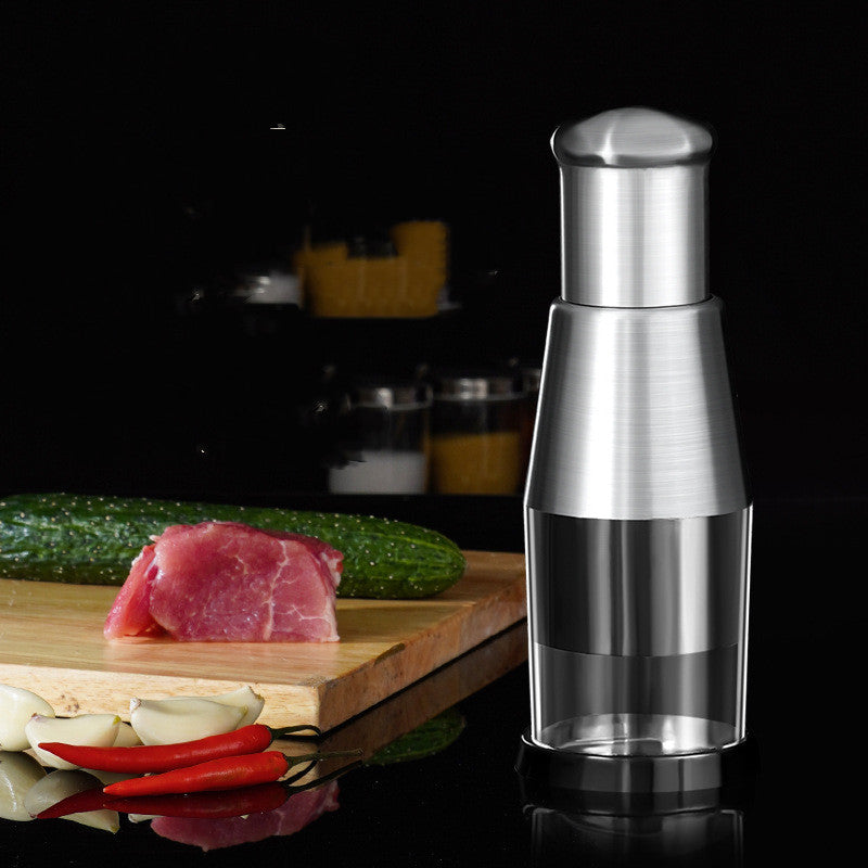 Stainless Steel Garlic Crusher and Onion Chopper Press