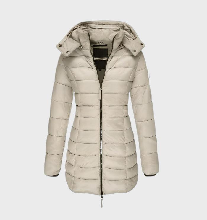 Women's Long Hooded Coat with Soft Inner Lining