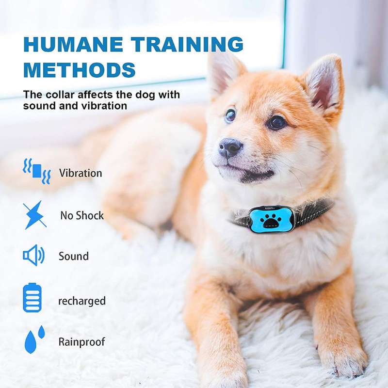 Anti-Bark Dog Collar with Ultrasonic Sound and Vibration