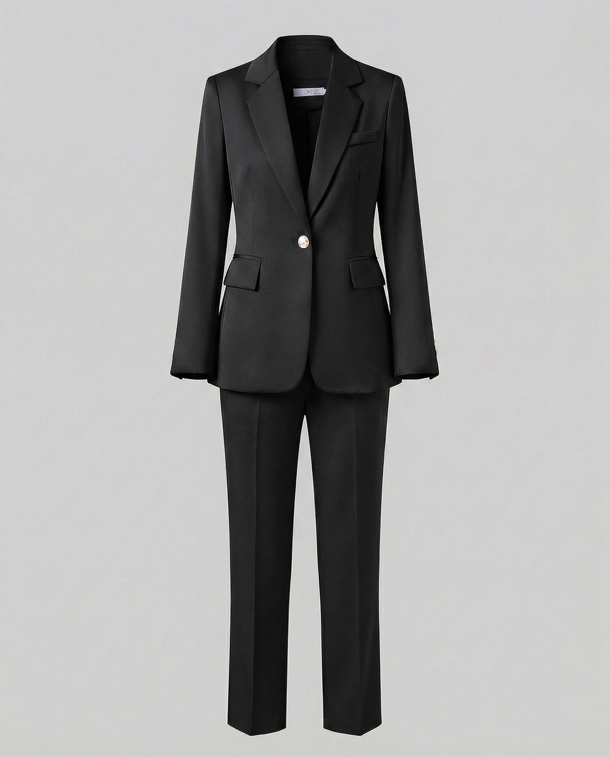 Women's Two-Piece Trouser Suit with Single-Breasted Blazer