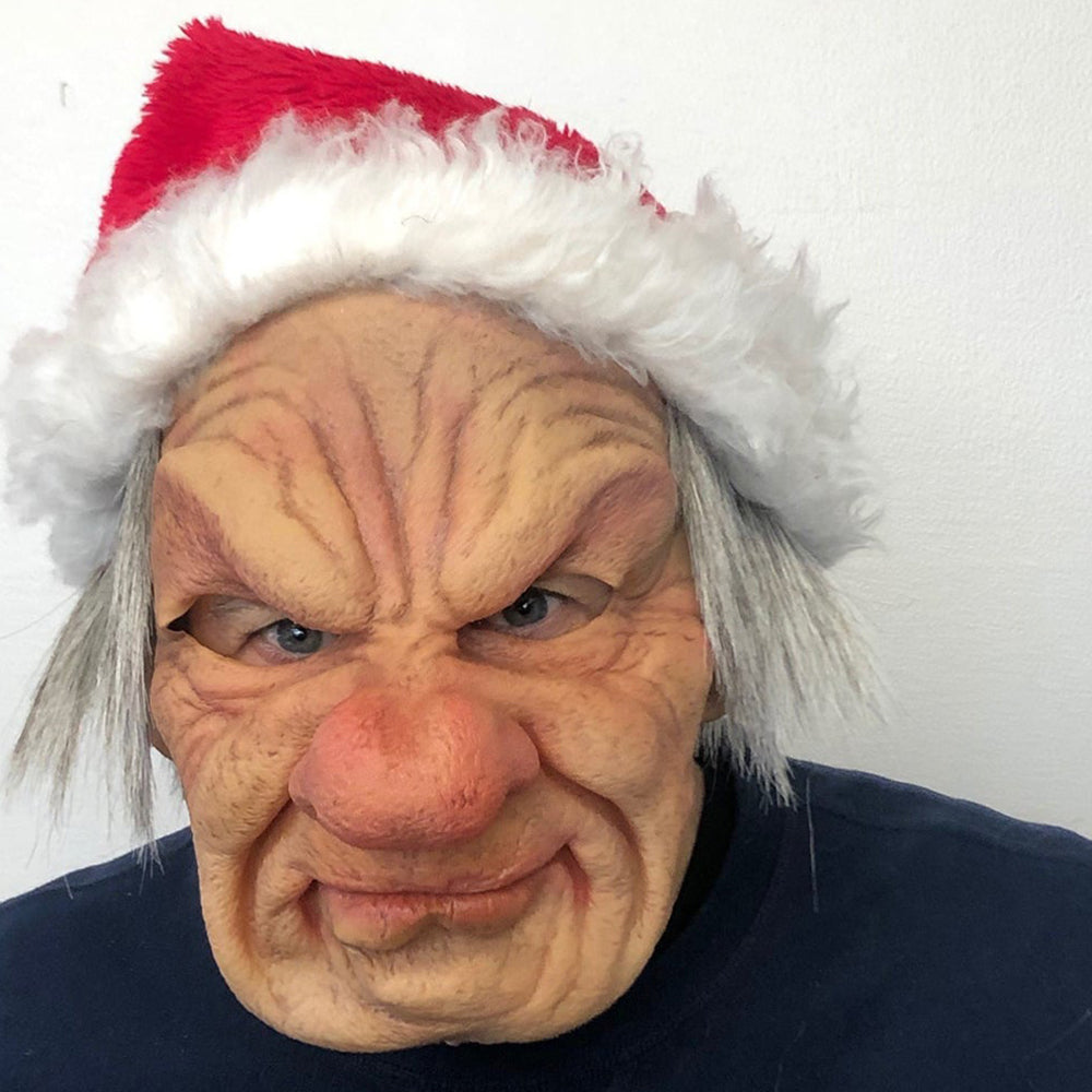 Unisex Realistic Latex Face Mask with Movable Mouth for Cosplay