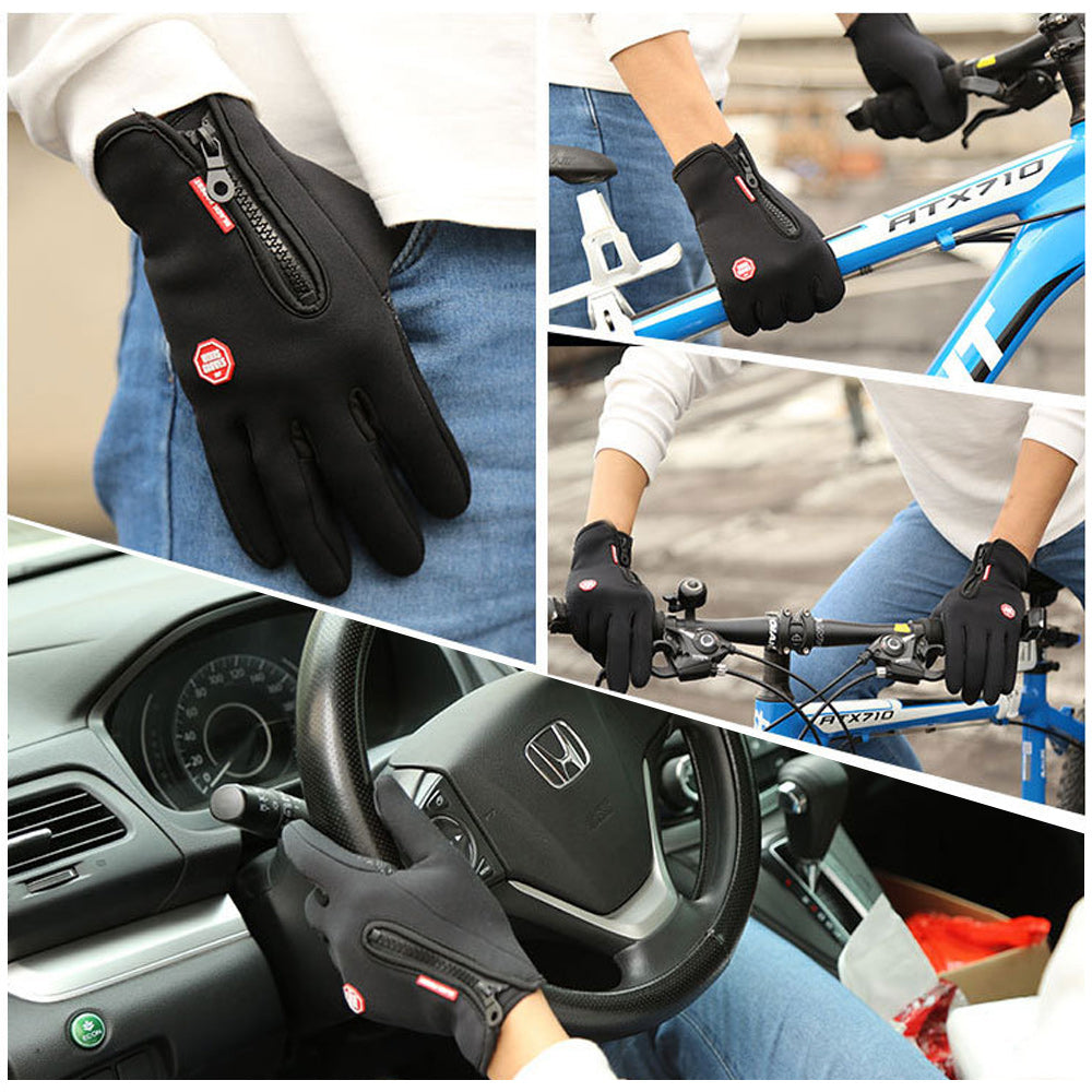 Unisex Waterproof Winter Gloves with Touchscreen Fingertips