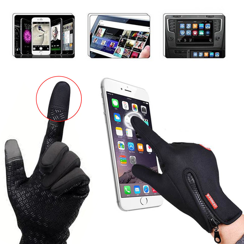 Unisex Waterproof Winter Gloves with Touchscreen Fingertips