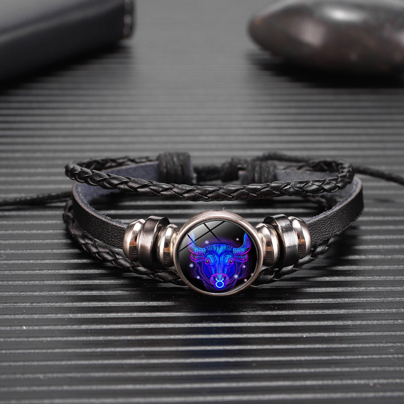 12 Zodiac Constellation Luminous Braided Bracelet for Everyone