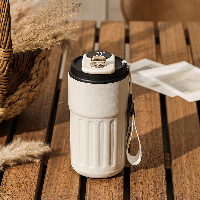 Smart Digital Insulated Bottle With Temperature Display, 450ml