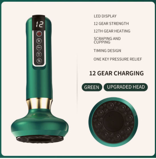 Electric Vacuum Cupping Massager with Gua Sha Suction for the Body
