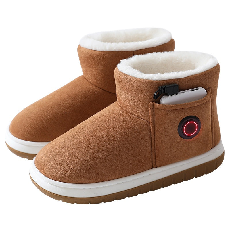 Rechargeable Electric Heated Slippers, Winter Foot Warmers