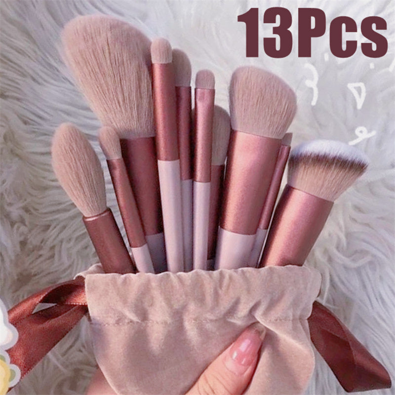 13-Piece Makeup Brush Set with Concealer, Blush and Eyeshadow Brushes