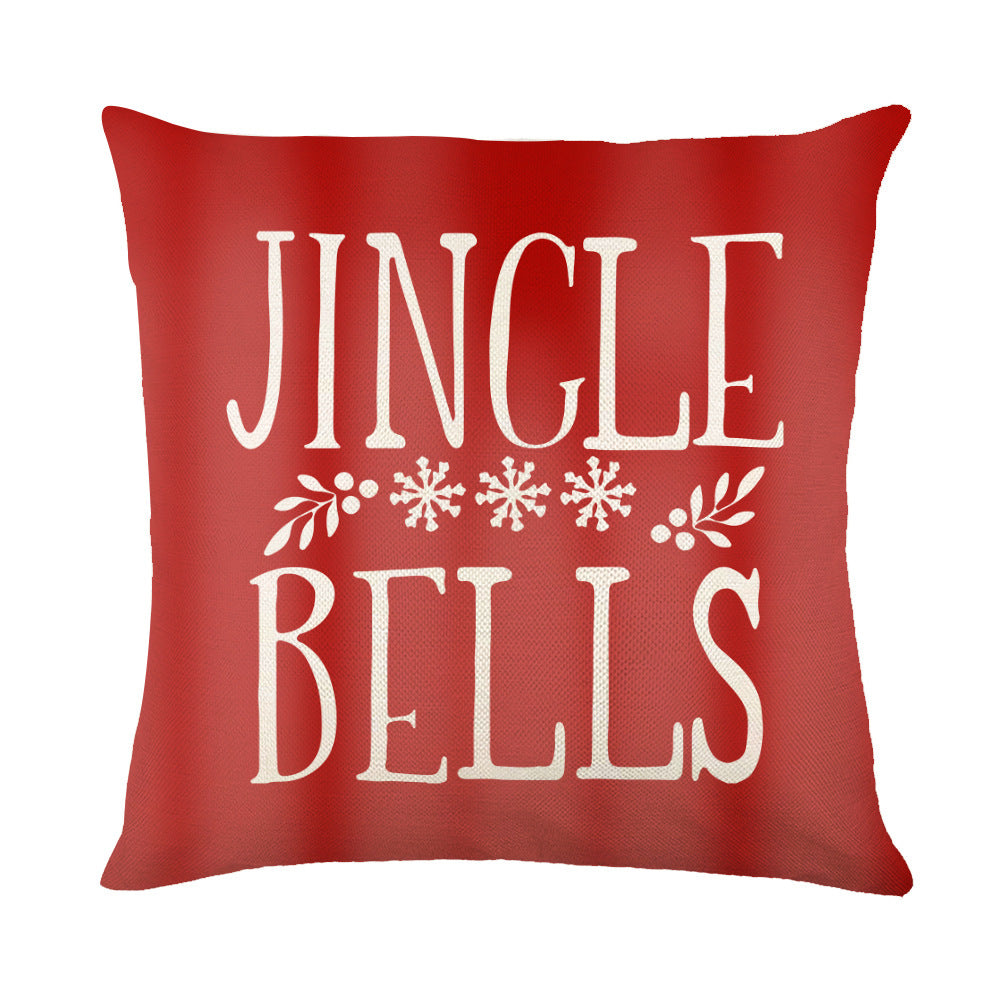 Christmas Pillow Covers for Sofa Square Throw Snow Stamping