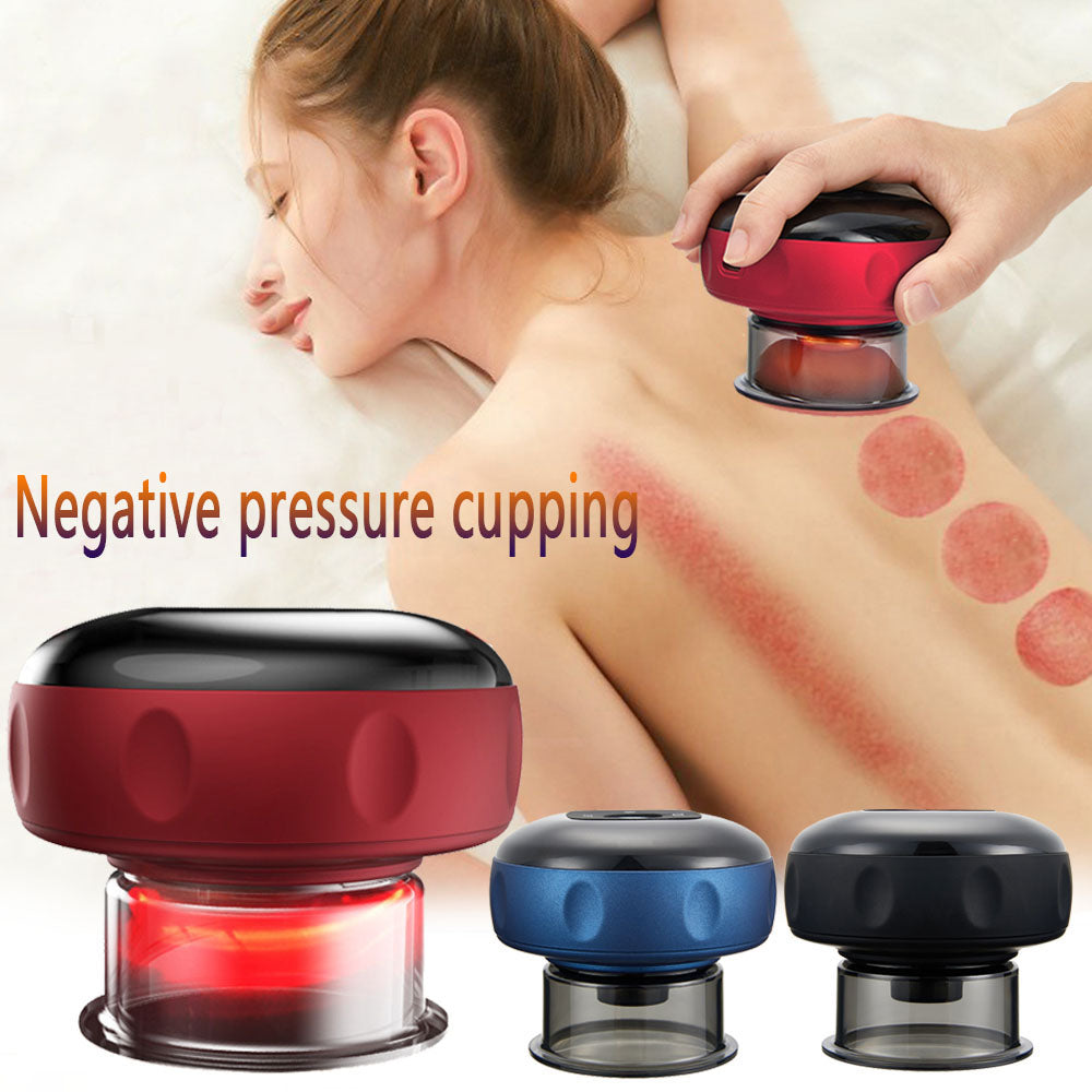 Electric Vacuum Cupping Body Massager With 12 Speeds, USB Charging