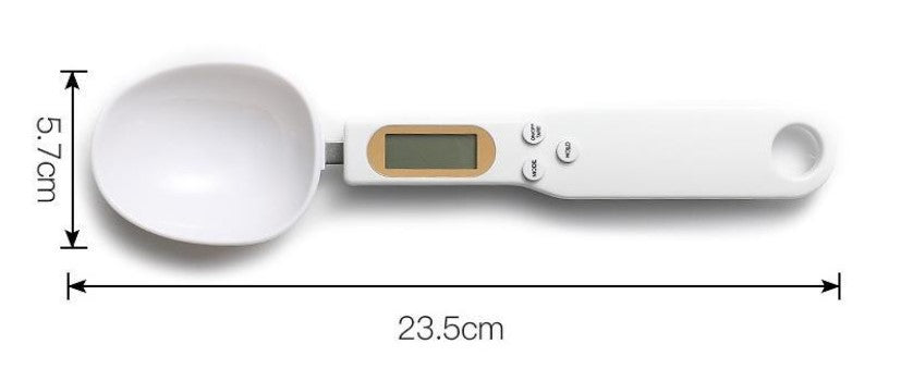 Compact Digital Kitchen Scale and Measuring Spoon, 500g