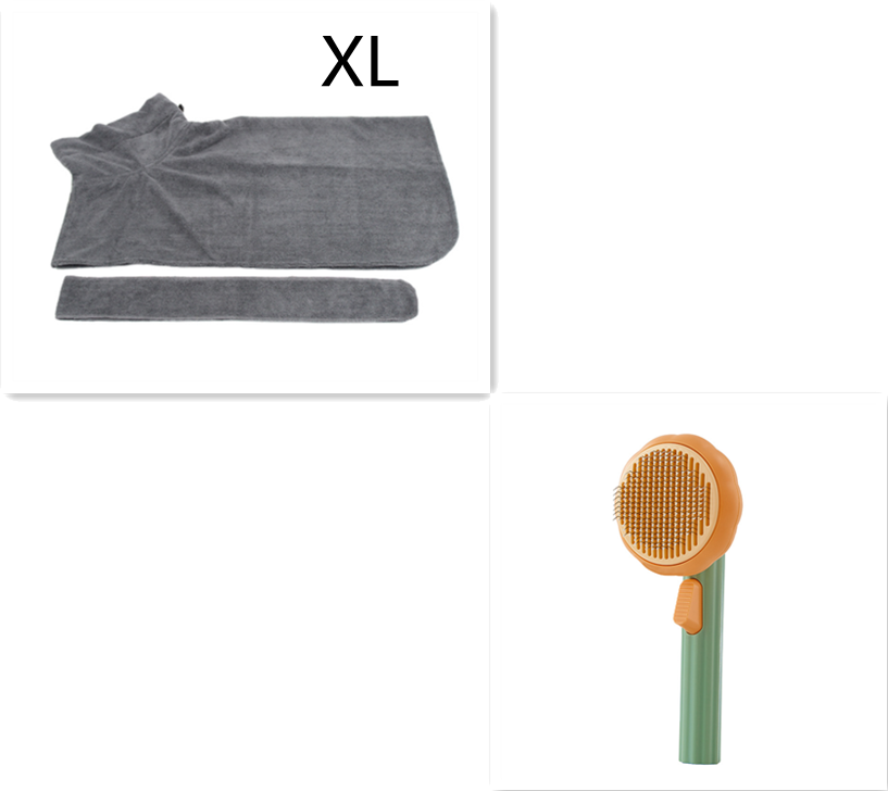 Self-Cleaning Steel Wire Cat Brush for Grooming, Hand-Held Comb