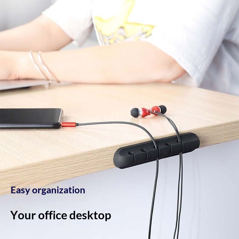 Silicone Desk Cable Organiser With 3, 5 Or 7 Cable Slots
