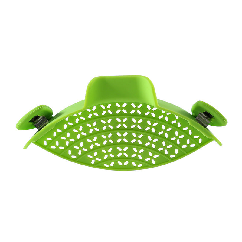 Silicone Pot Side Drain Stopper for Easy Kitchen Straining