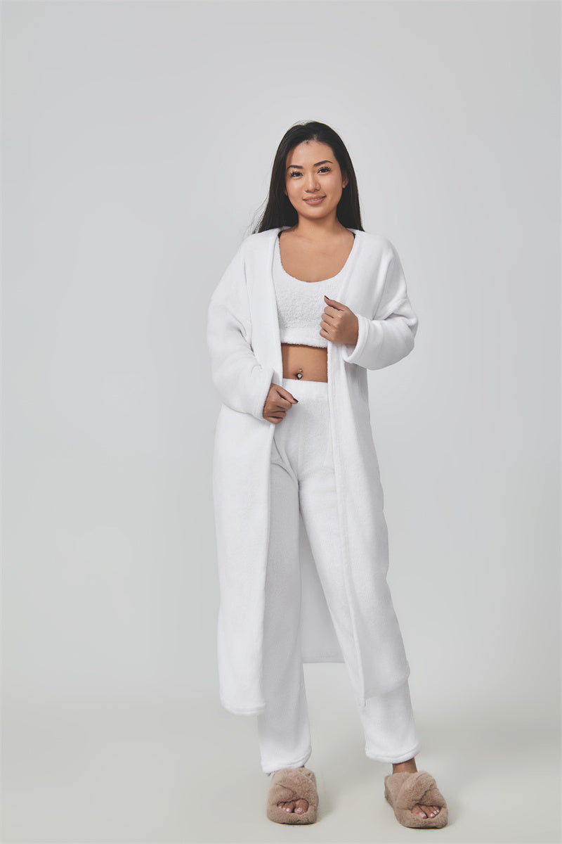 Cozy 3-Piece Women's Pajama Lounge Set, Soft and Fluffy