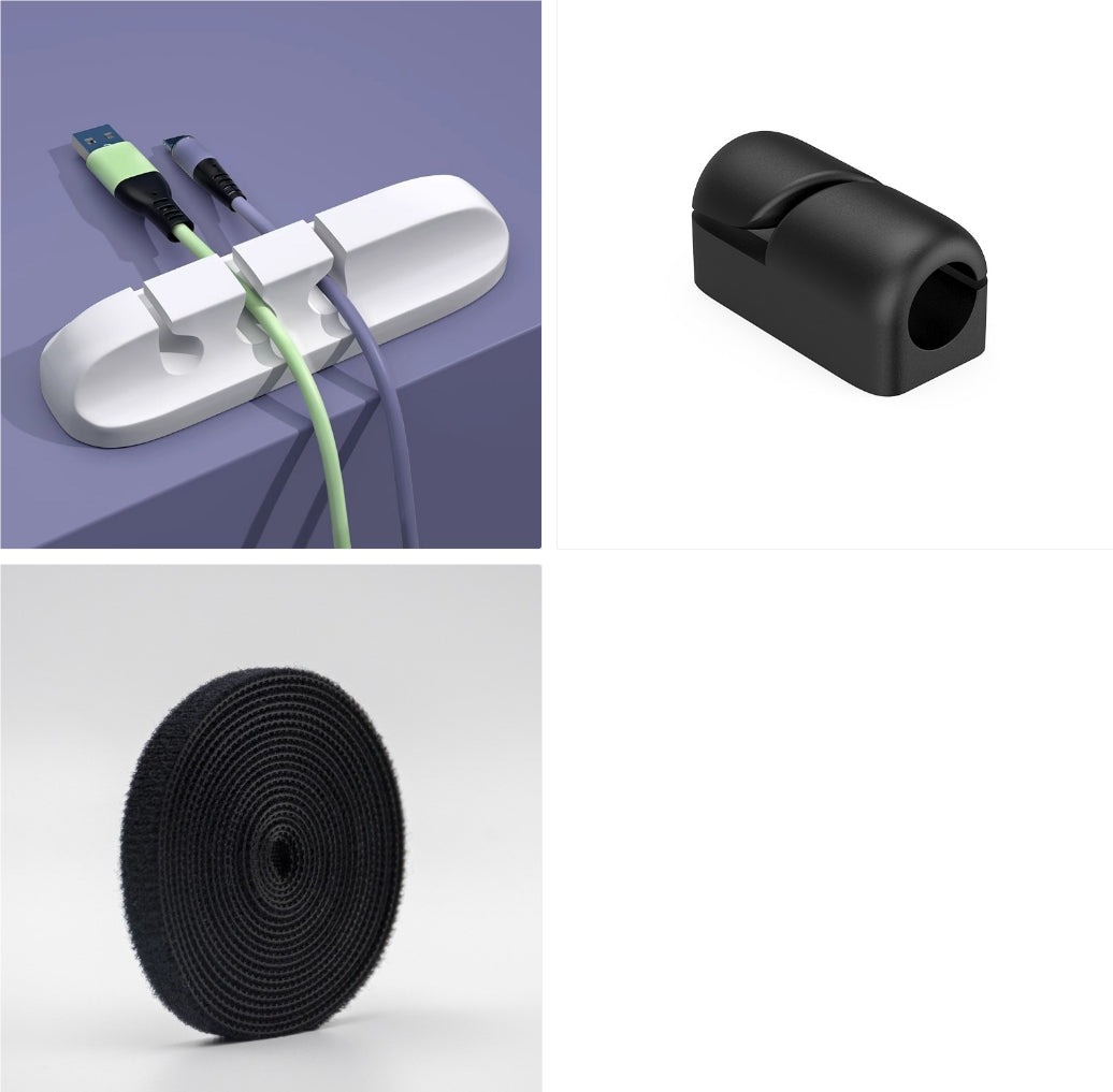 Silicone Desk Cable Organiser With 3, 5 Or 7 Cable Slots
