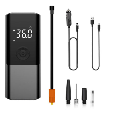 Portable Cordless Car Tyre Inflator with LED Light and Digital Display
