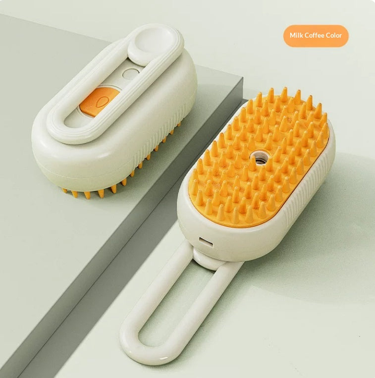 3-in-1 Electric Spray Cat and Dog Steam Brush for Pet Hair Massage