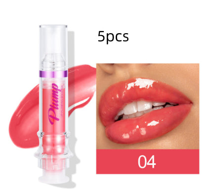Glossy Tube Lip Gloss, Rich Colour Mirror Finish Liquid