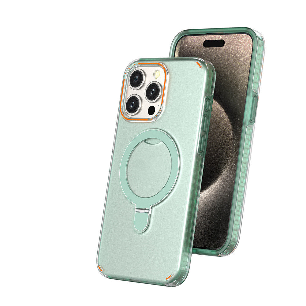 Colourful Magnetic Phone Case With Holder Stand And Strap Hole
