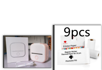 Portable Mini Bluetooth Thermal Label Printer, Inkless Printing