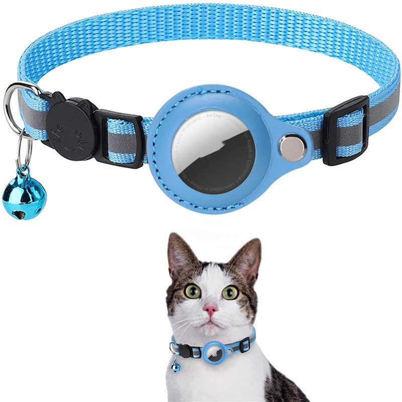 Reflective Pet Collar with Waterproof Tracker Holder Case in 16 Styles