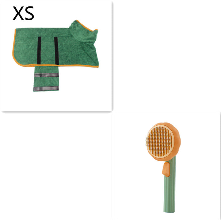 Self-Cleaning Steel Wire Cat Brush for Grooming, Hand-Held Comb