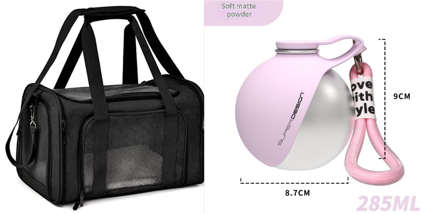 Portable Stainless Steel Water Bottle for Small Dogs and Cats