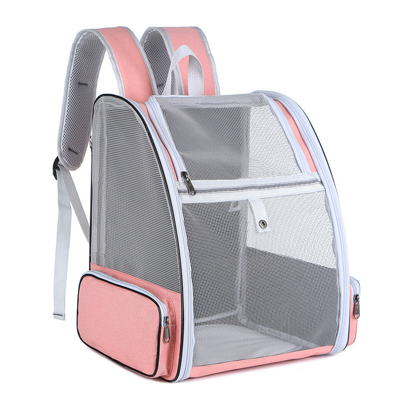 Small Pet Backpack Cat Carrier Travel Bag in Oxford Cloth