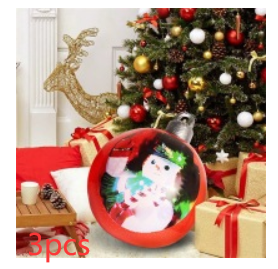 60cm Outdoor Inflatable Christmas Ornament Ball in PVC