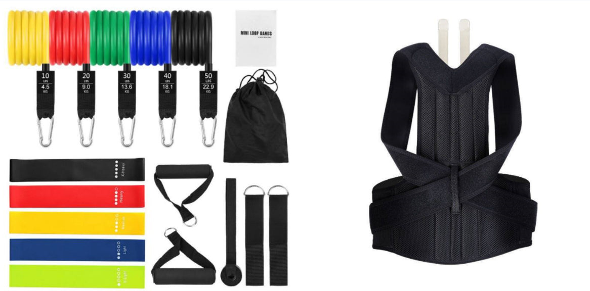 Adjustable Back Posture Support Brace In Breathable Fabric