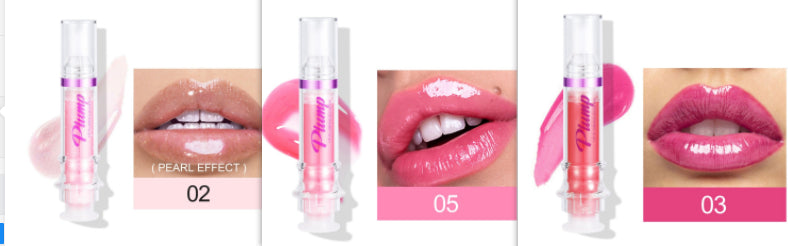 Glossy Tube Lip Gloss, Rich Colour Mirror Finish Liquid
