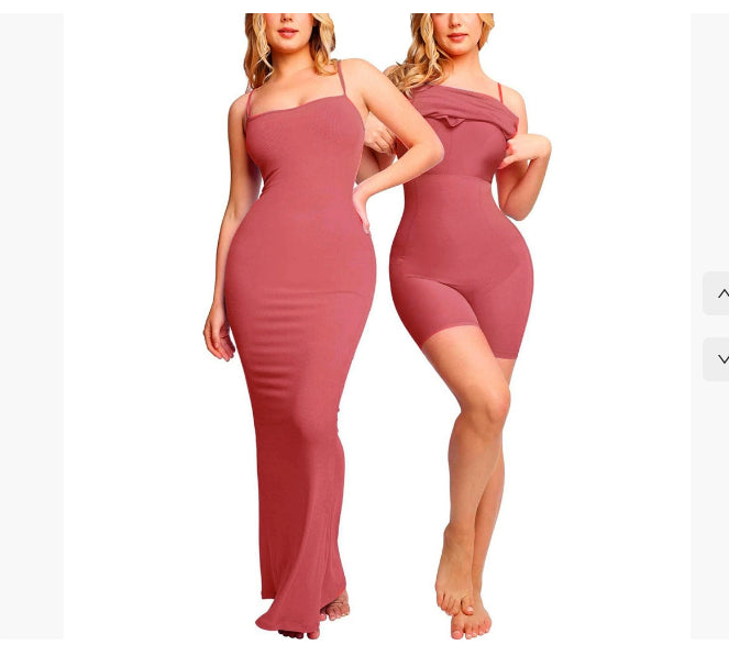 Women's Shapewear Jumpsuit Dress, Tummy Control Lift Corset Bodysuit
