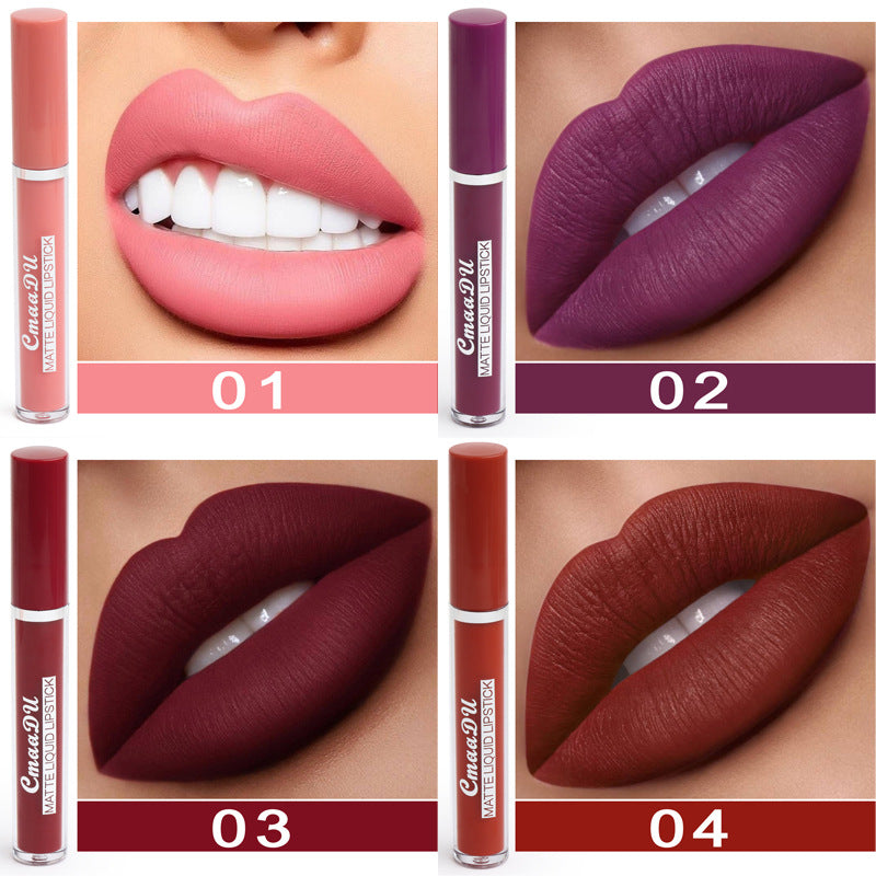 Women's Non-Stick Cup Waterproof Matte Lipstick in Photo Colour