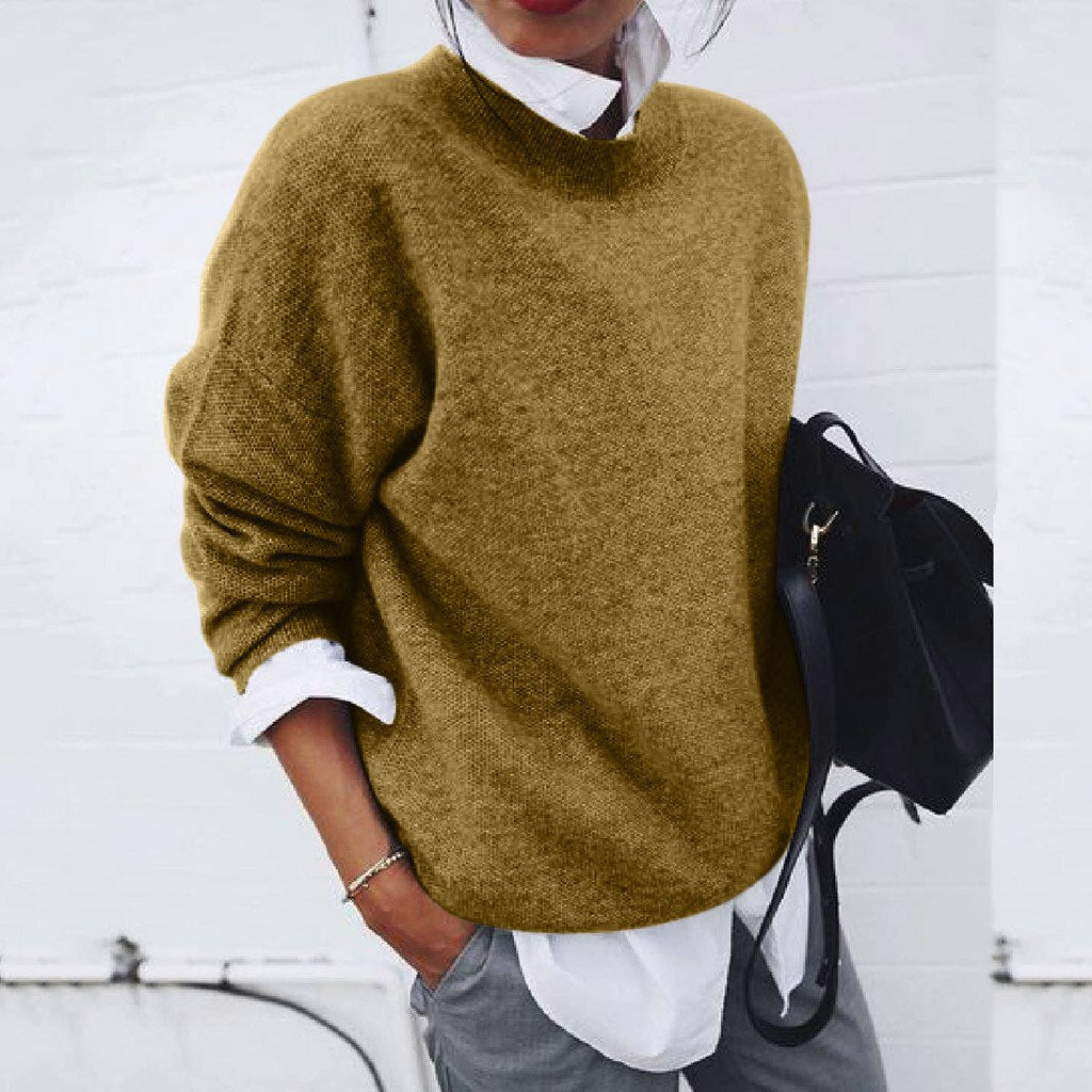 Women's Stretch Knit Jumper for Comfortable Everyday Wear
