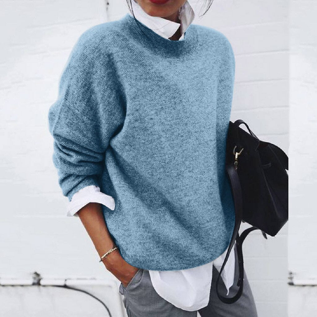 Women's Stretch Knit Jumper for Comfortable Everyday Wear