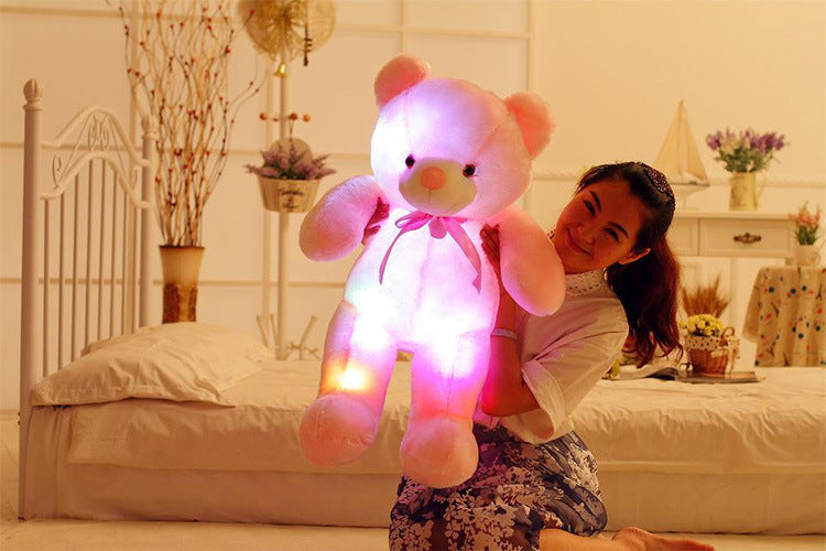 Light Up LED Teddy Bear Plush Toy with Colourful Glow