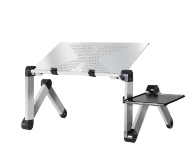 Adjustable Folding Laptop Table Stand with Cooling Fan Option