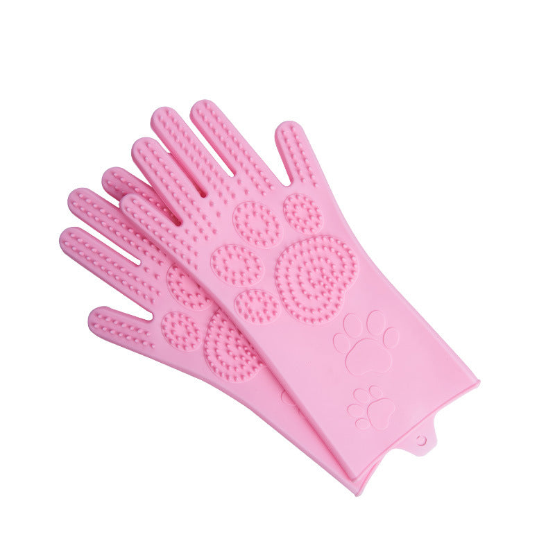 Silicone Heat-Resistant Scrubbing Gloves For Kitchen Cleaning