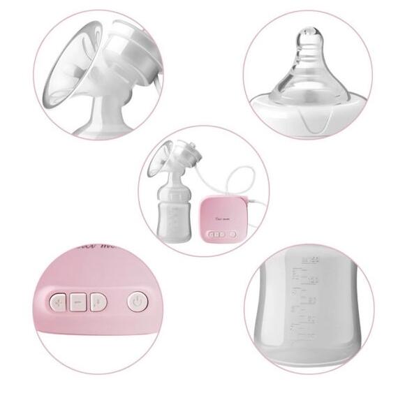 Automatic USB Electric Breast Pump Kit with Feeding Bottle