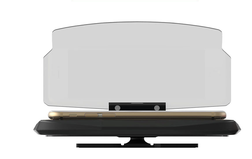 Smartphone Heads Up Display for Driving with Wireless Charging