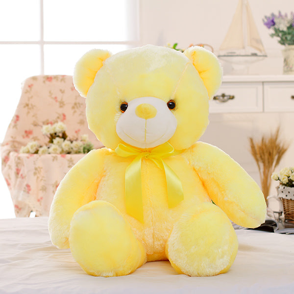 Light Up LED Teddy Bear Plush Toy with Colourful Glow
