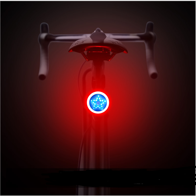 USB Rechargeable Bicycle Tail Light in Nine Creative Designs