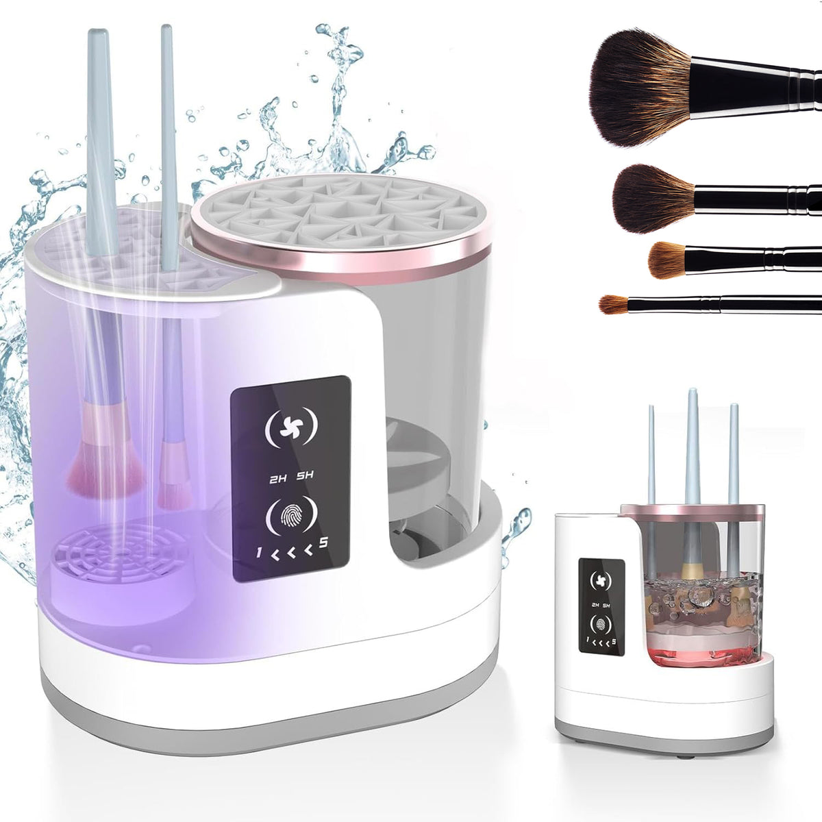 Rechargeable Electric Makeup Brush Cleaner With Drying Function