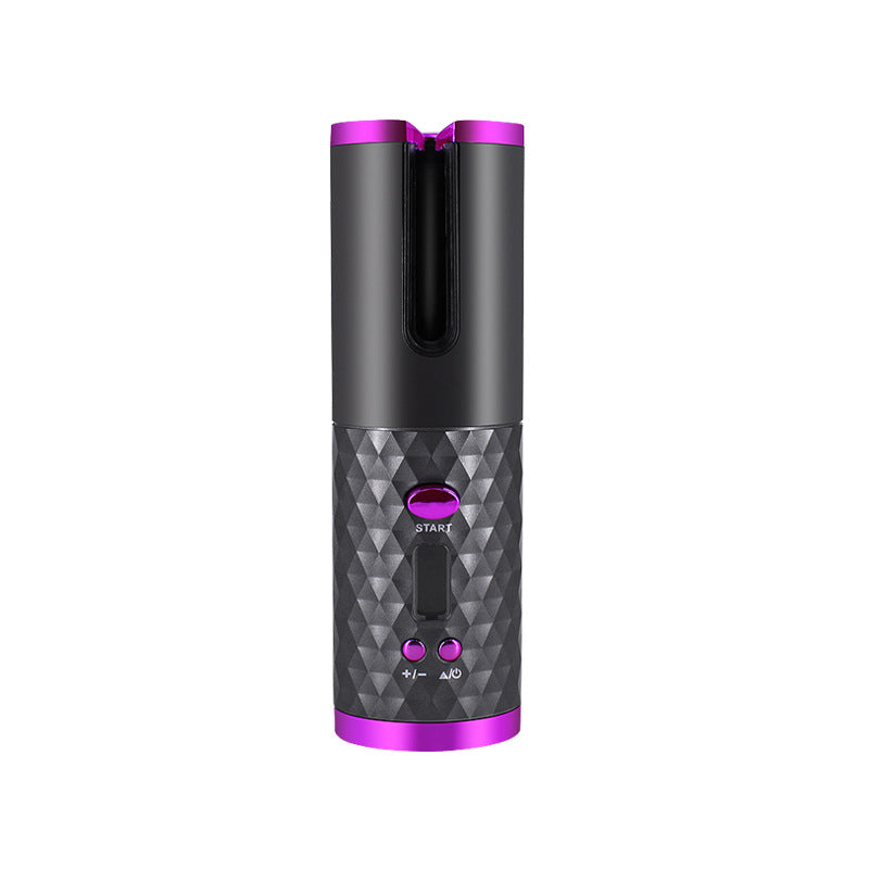 Cordless Automatic Hair Curler With LCD Display, Ceramic Barrel