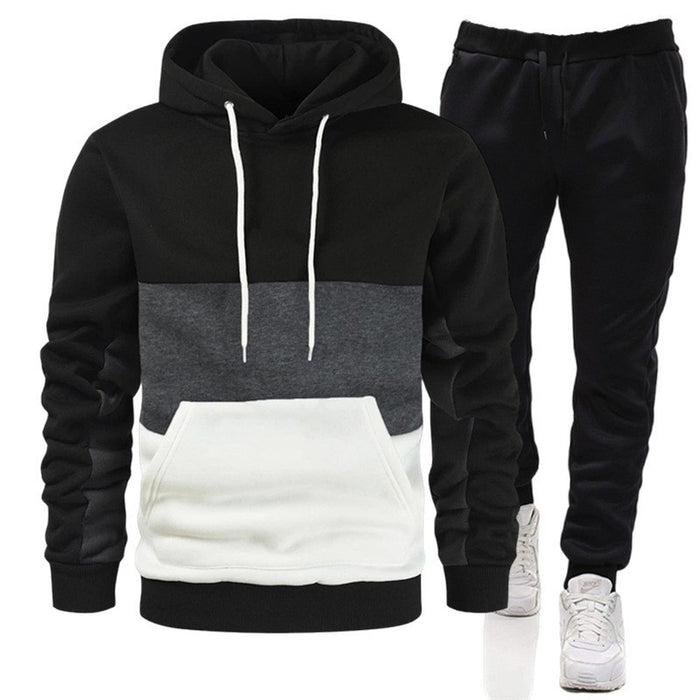 Conjunto holgado de ropa de estar por casa para hombre, manga larga y pantalón