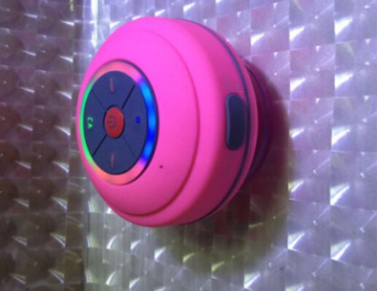 Mini Waterproof Bluetooth LED Speaker with Built-In Microphone