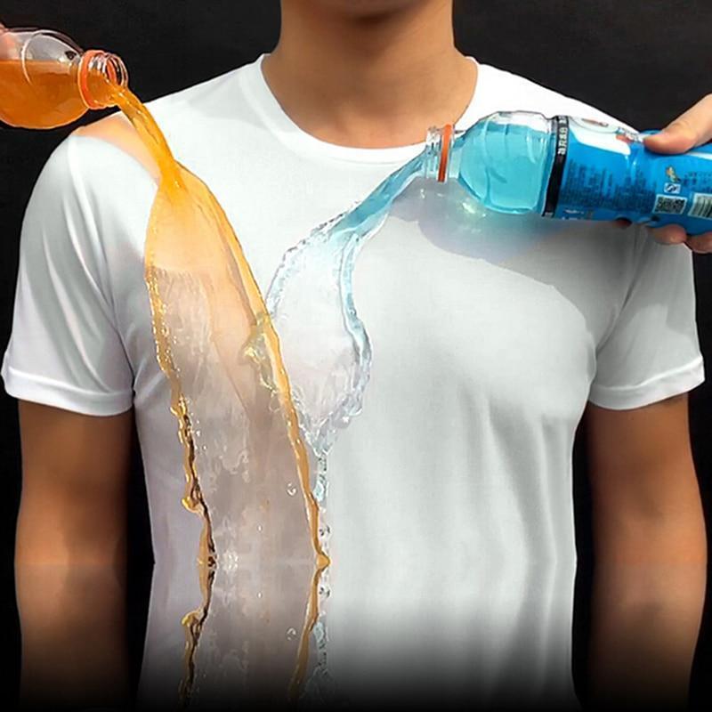 Men's Quick-Drying Waterproof T-Shirt, Half Sleeve Bottoming Top