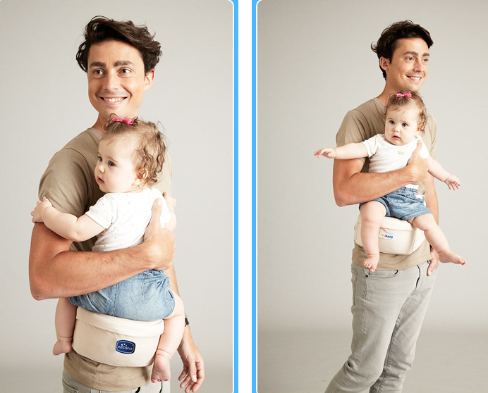 Front-Hugging Baby Waist Stool with Comfortable Single Seat